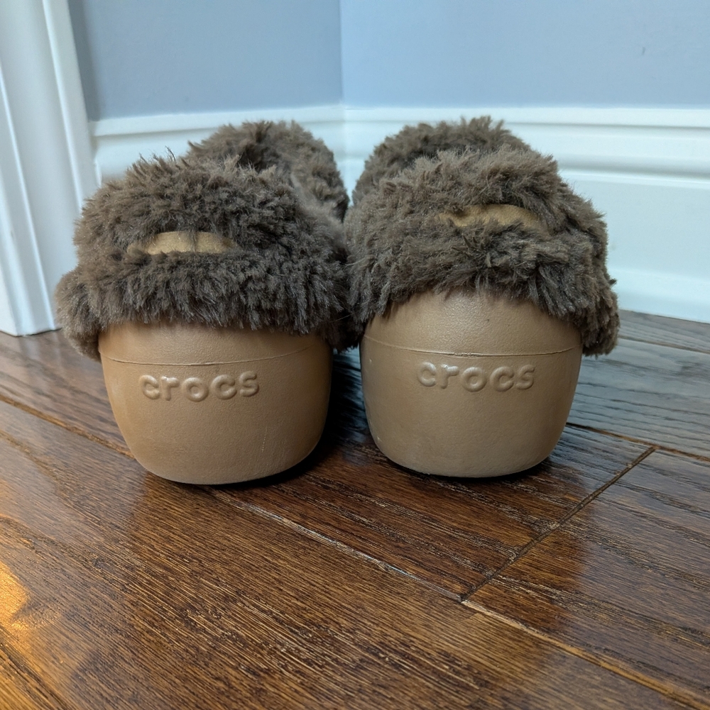 Crocs Gretel Faux Fur Clogs Size 8 - Picture 4 of 8